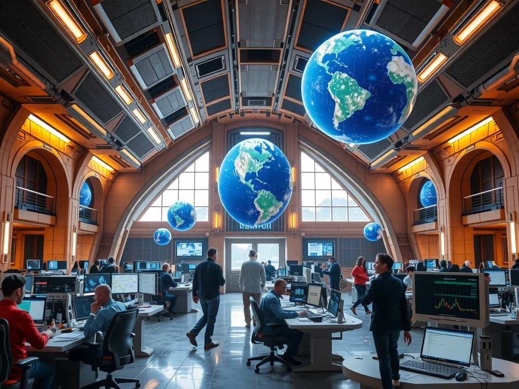 Space station trading hub